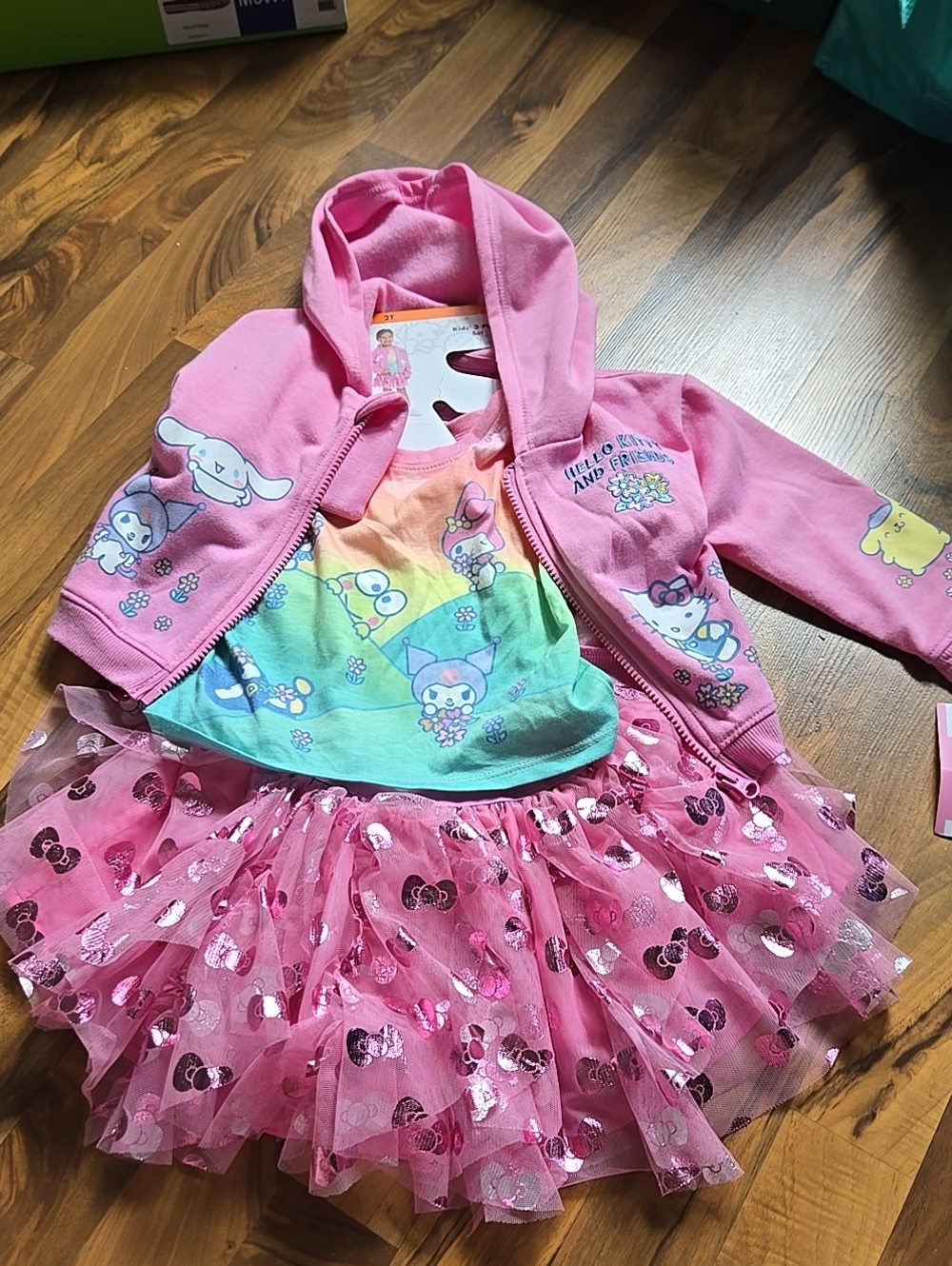 Hello Kitry Character Hoodie Jacket & Tutu Set